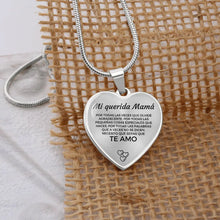 Cargar imagen en el visor de la galería, Collar con colgante - A mi Mamá - Moroveta