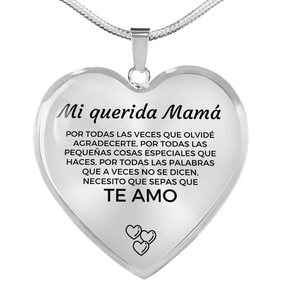 Collar con colgante - A mi Mamá - Moroveta