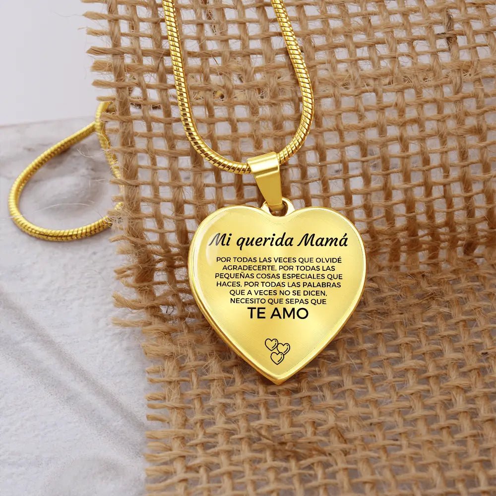 Collar con colgante - A mi Mamá - Moroveta