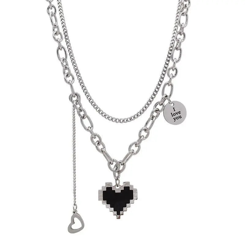 Collar con colgante "I love you" - Moroveta
