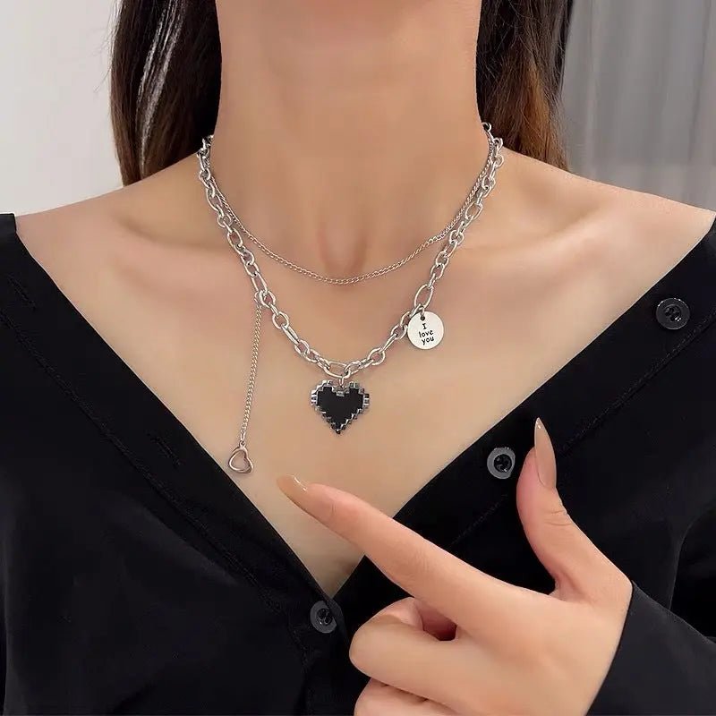 Collar con colgante "I love you" - Moroveta