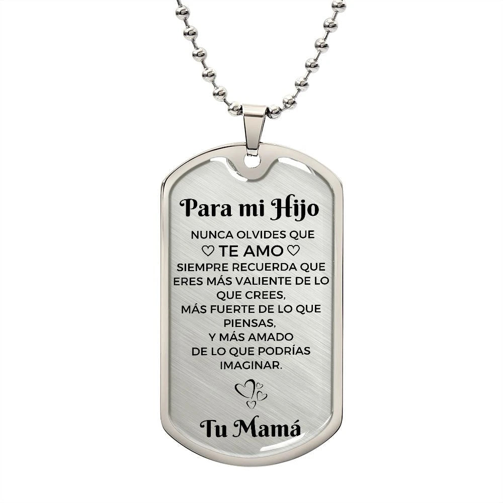 Collar con colgante - Para mi Hijo De Mamá - Moroveta