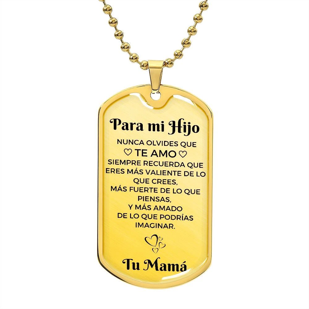 Collar con colgante - Para mi Hijo De Mamá - Moroveta