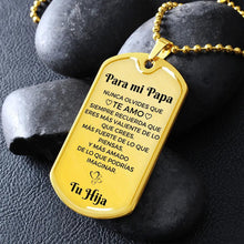 Cargar imagen en el visor de la galería, Collar con colgante - Para mi Papá De tu Hija - Moroveta
