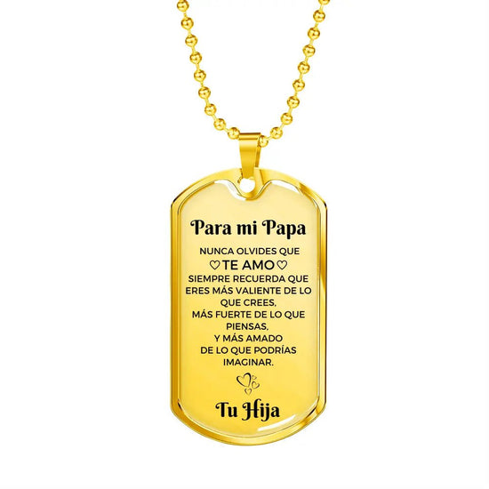 Collar con colgante - Para mi Papá De tu Hija - Moroveta