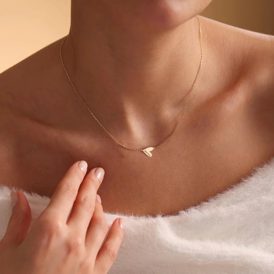 Collar con corazones y nombres - Moroveta