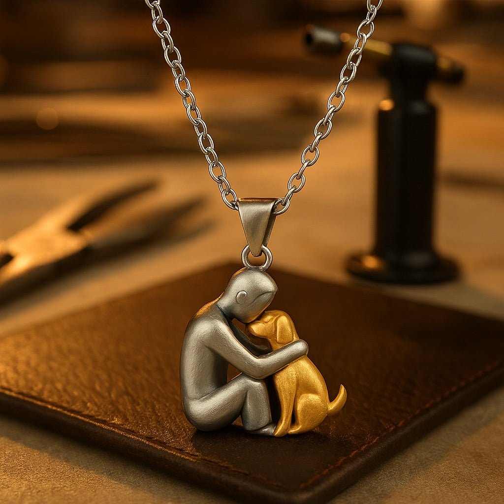 Collar con dije Abrazo - Moroveta