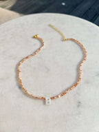 Collar con inicial brillante - Moroveta