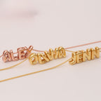 Collar con letras bubble personalizado - Moroveta