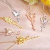 Collar con mariposa de nacimiento y nombre - Moroveta