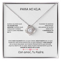 Collar con mensaje - Para mi Hija De tu Padre - Moroveta