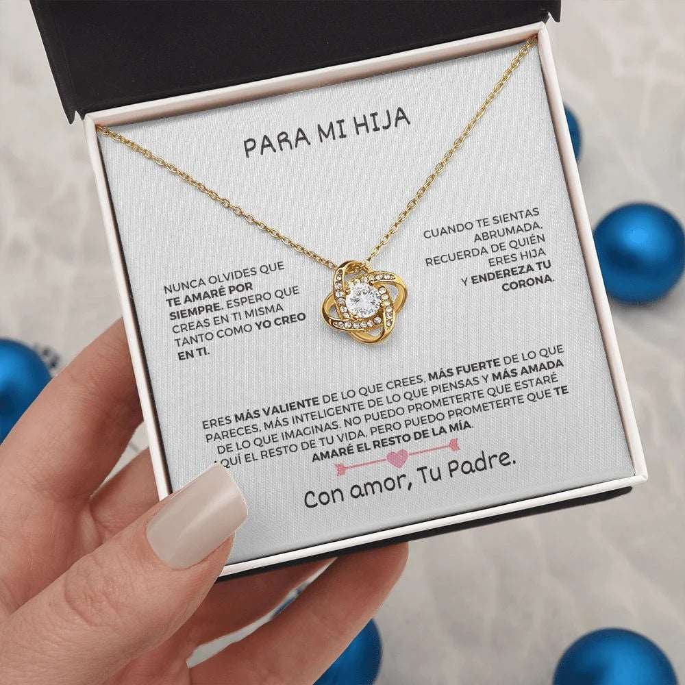 Collar con mensaje - Para mi Hija De tu Padre - Moroveta