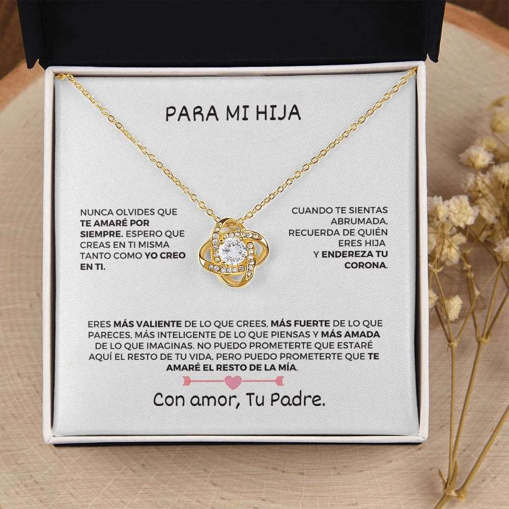 Collar con mensaje - Para mi Hija De tu Padre - Moroveta