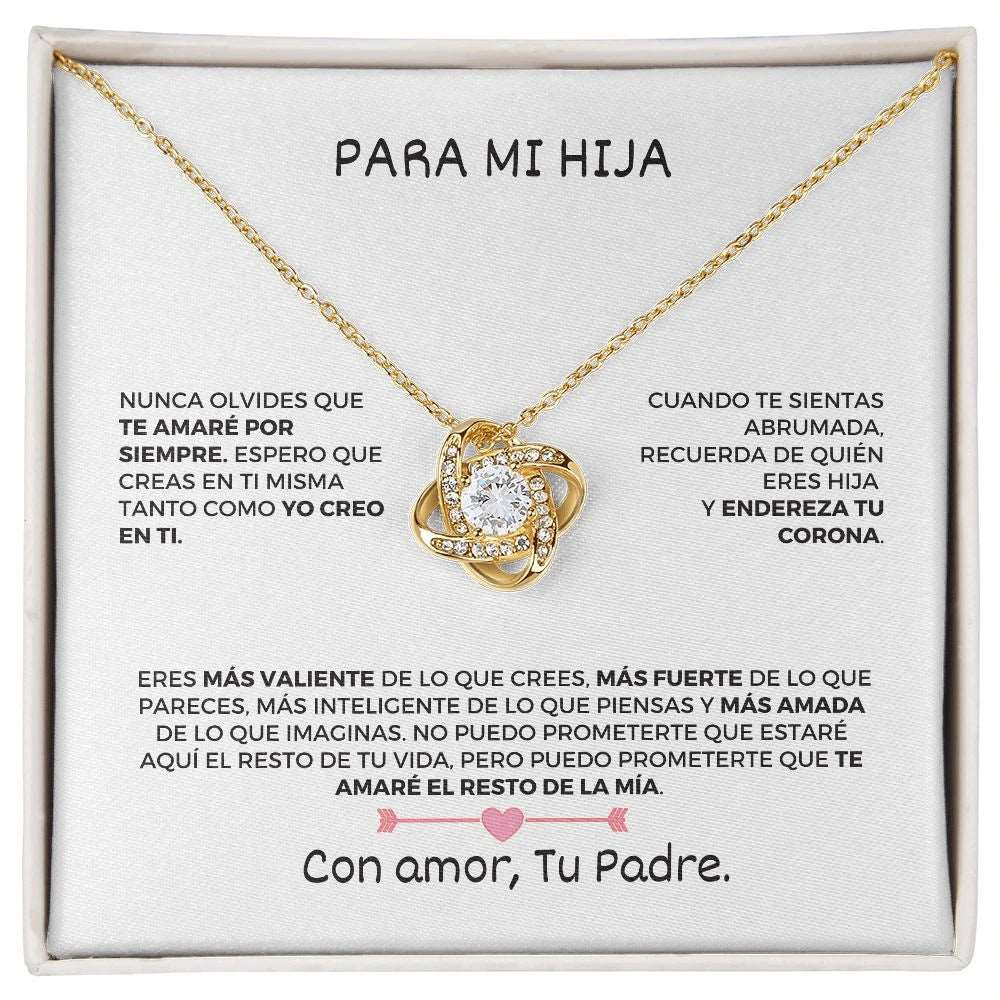 Collar con mensaje - Para mi Hija De tu Padre - Moroveta