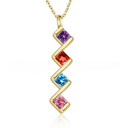 Collar con múltiples piedras de nacimiento - Moroveta