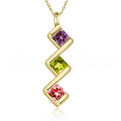 Collar con múltiples piedras de nacimiento - Moroveta