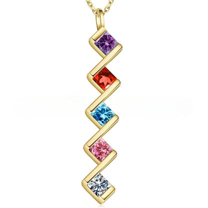 Collar con múltiples piedras de nacimiento - Moroveta
