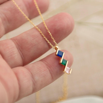 Collar con múltiples piedras de nacimiento - Moroveta