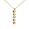 Collar con nombres y piedras natales - Moroveta