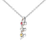 Collar con nombres y piedras natales - Moroveta