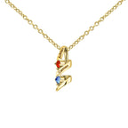 Collar con nombres y piedras natales - Moroveta