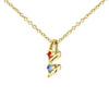 Collar con nombres y piedras natales - Moroveta