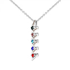 Collar con nombres y piedras natales - Moroveta
