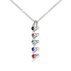 Collar con nombres y piedras natales - Moroveta
