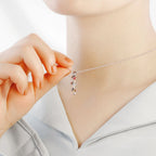 Collar con nombres y piedras natales - Moroveta