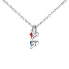 Collar con nombres y piedras natales - Moroveta