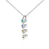 Collar con nombres y piedras natales - Moroveta