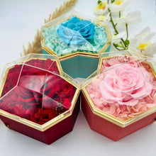Cargar imagen en el visor de la galería, Collar con nombres y Rosa Eterna - Moroveta