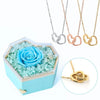 Collar con nombres y Rosa Eterna - Moroveta