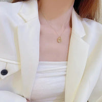 Collar con trébol de cuatro corazones + caja de rosa - Moroveta