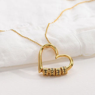 Collar corazón personalizado con nombres