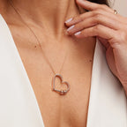 Collar corazón personalizado con nombres - Moroveta