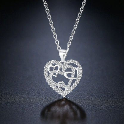 Collar corazones entrelazados - A mi hija - Moroveta