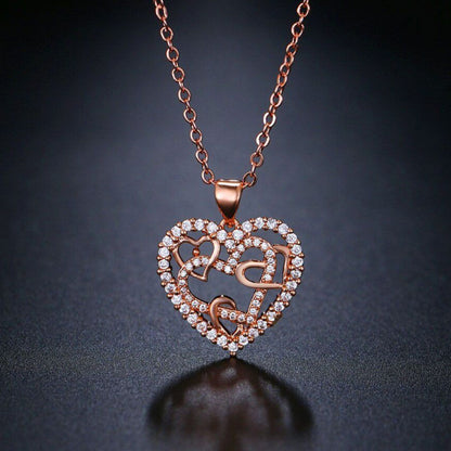 Collar corazones entrelazados - A mi hija - Moroveta