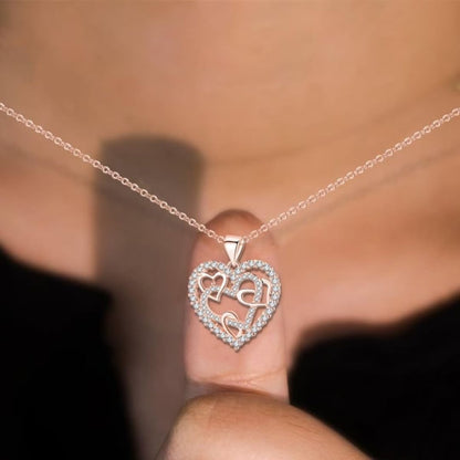 Collar corazones entrelazados - A mi hija - Moroveta