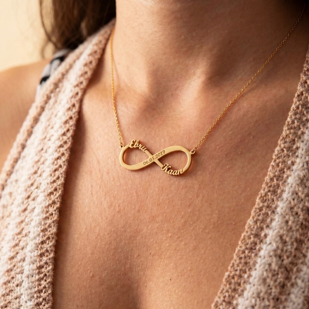 Collar de amor infinito con grabado - Moroveta