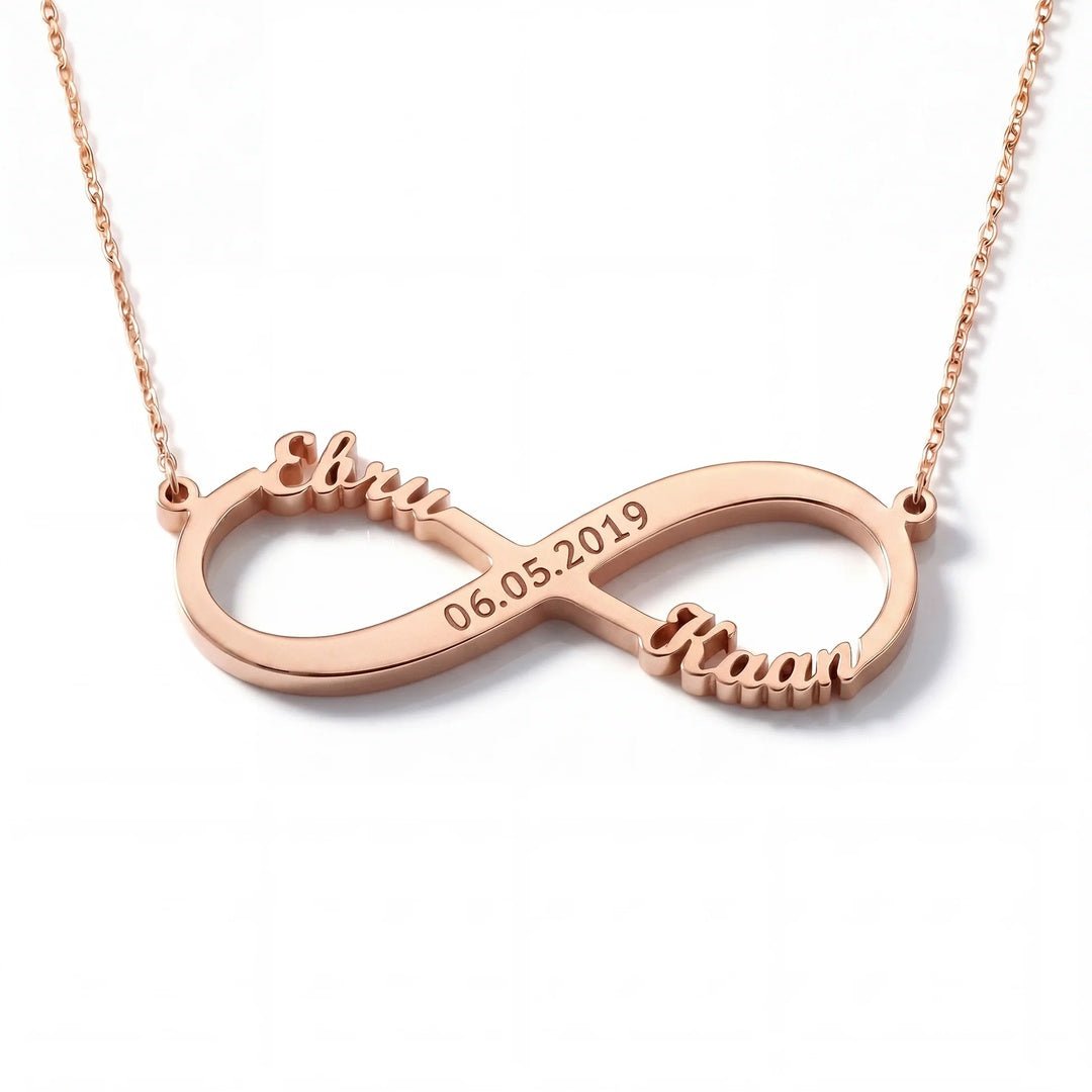 Collar de amor infinito con grabado - Moroveta