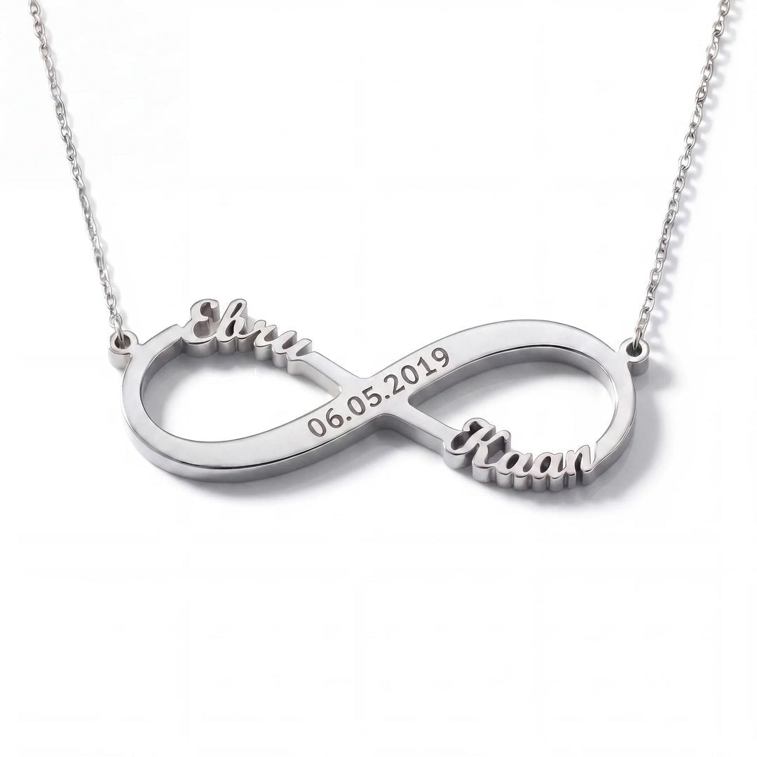 Collar de amor infinito con grabado - Moroveta