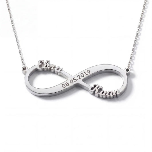 Collar de amor infinito con grabado - Moroveta