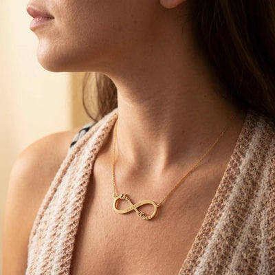 Collar de amor infinito con grabado - Moroveta