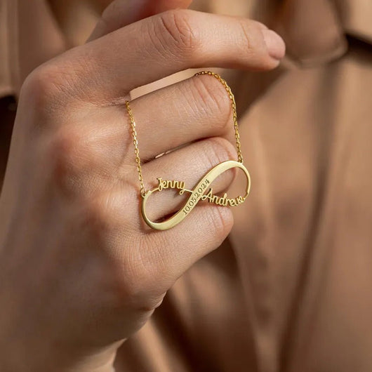 Collar de amor infinito con grabado - Moroveta