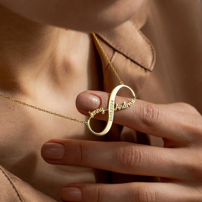 Collar de amor infinito con grabado - Moroveta