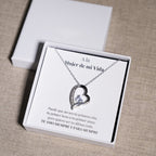 Collar de corazón - A la mujer de mi vida - Moroveta