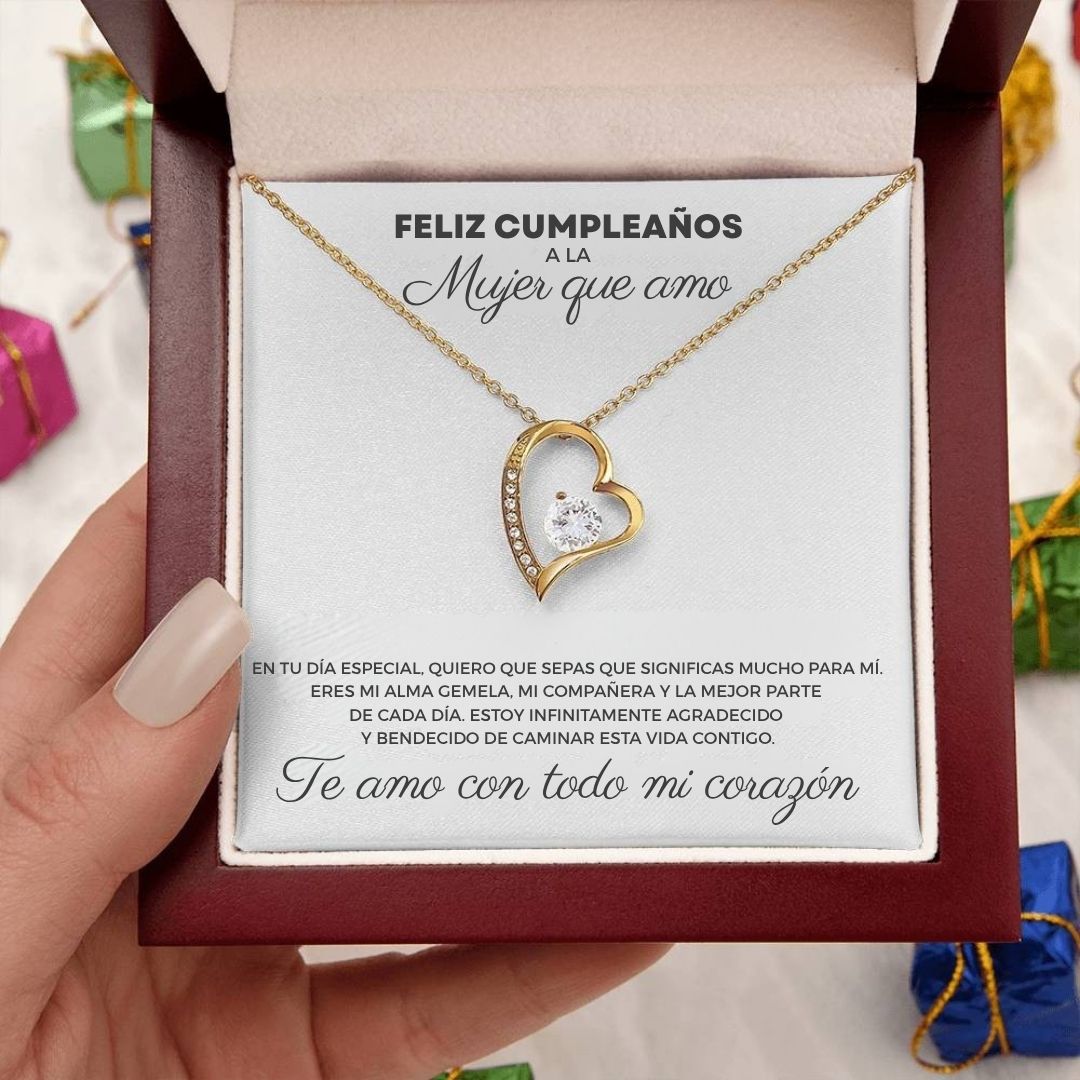 Collar de corazón - A la mujer que amo - Moroveta