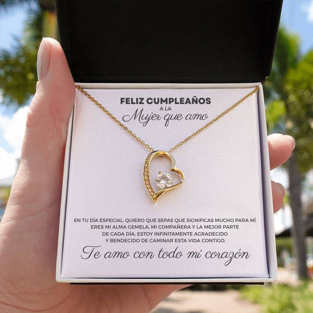 Collar de corazón - A la mujer que amo - Moroveta
