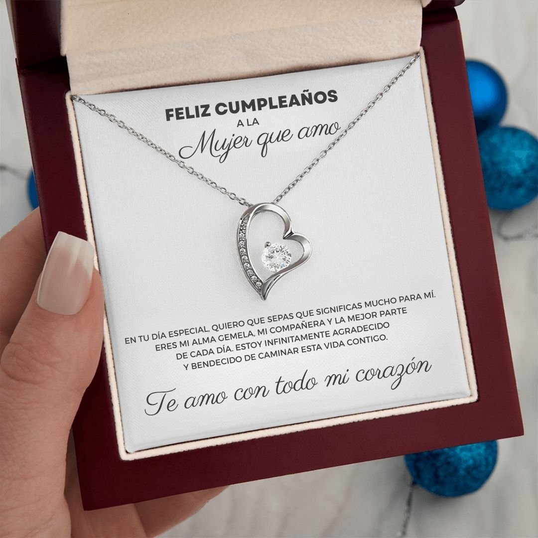 Collar de corazón - A la mujer que amo - Moroveta